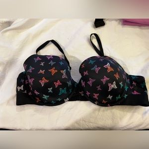 PINK wear everywhere tshirt lightly lined bra 42c black